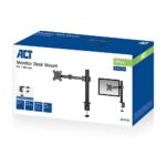 ACT AC8325 Single Monitor Arm Office Solid Pro 10"-32" Black - Image 7