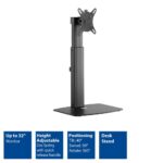 ACT AC8331 Free Standing Gas Spring Monitor Arm Office 10"-32" Black - Image 4