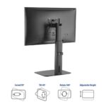 ACT AC8331 Free Standing Gas Spring Monitor Arm Office 10"-32" Black - Image 6