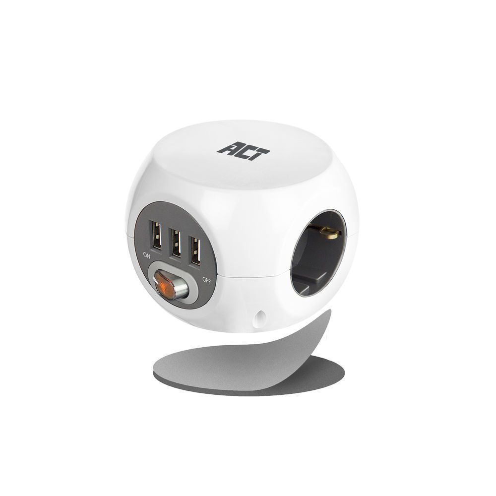 ACT Hálózati Elosztó Kapcsolóval 3DIN 3m White - Image 5