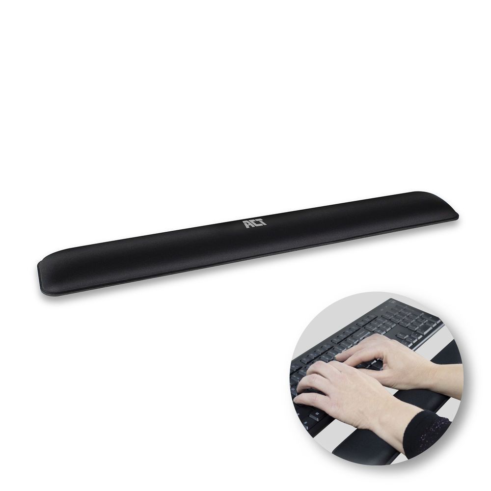ACT AC8005 Ergonomic wrist pad for keyboards Black - Image 1