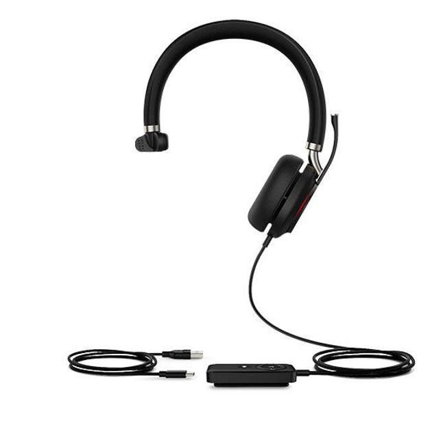 Yealink UH38 Mono UC USB-C USB-A Wireless Bluetooth Headset Black - Image 1