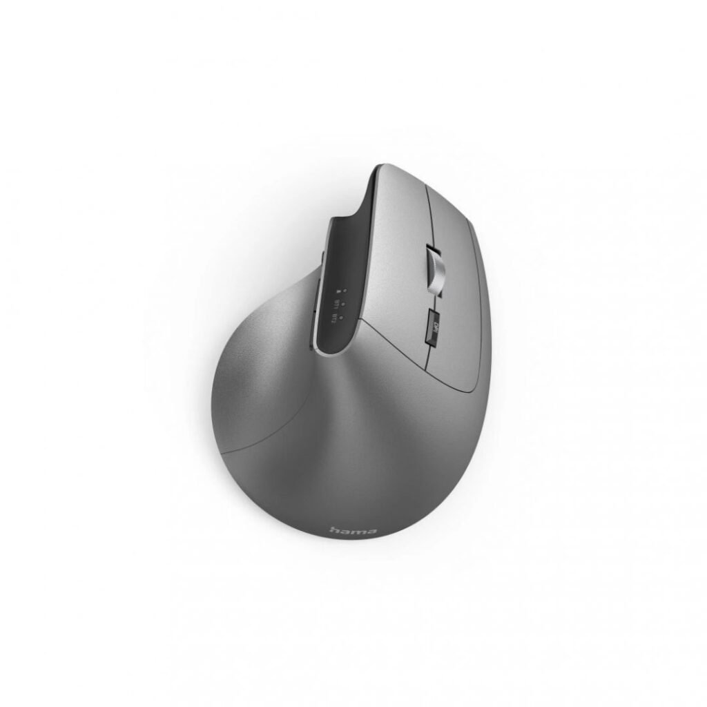 Hama EMW-700 Wireless Vertical Ergonomic Mouse Grey - Image 3