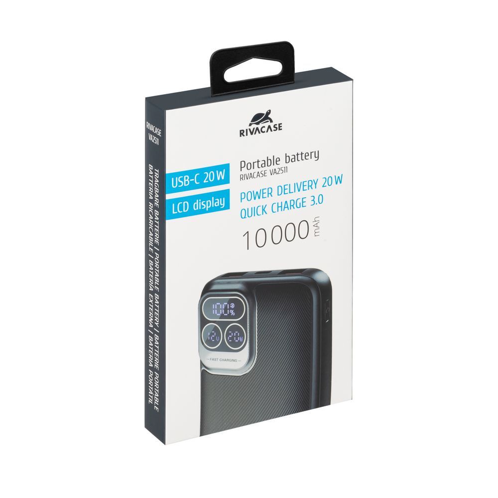 RivaCase RivaPower VA2511 10000mAh PowerBank Black - Image 15