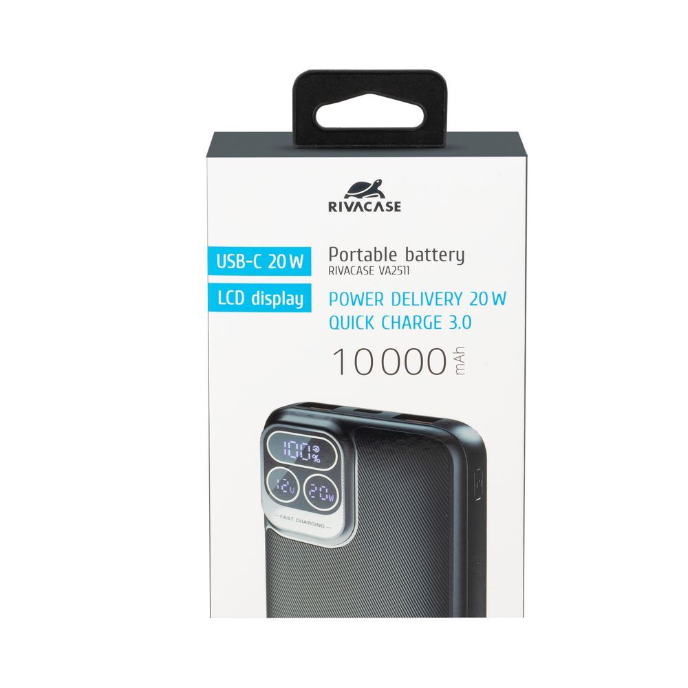 RivaCase RivaPower VA2511 10000mAh PowerBank Black - Image 16