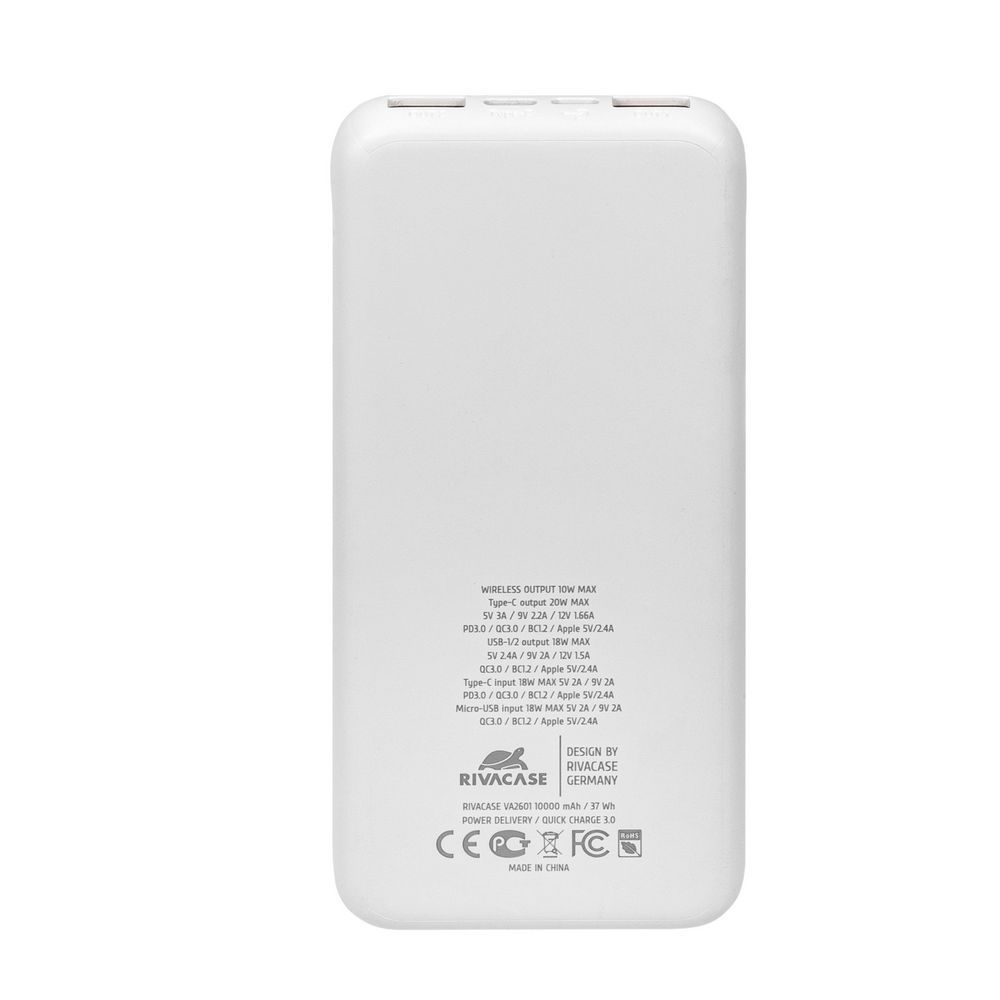 rivacase-rivapower-va2601-10000mah-powerbank_4.jpg RivaCase RivaPower VA2601 10000mAh PowerBank White - Image 4