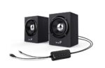 Genius SP-HF385BT Bluetooth Speaker Wood Black Gray - Image 3