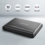 Axagon ADSA-CC USB-C 10Gbps NVMe M.2/SATA 2,5"/3,5" HDD/SSD másoló - Image 3