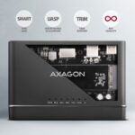 Axagon ADSA-CC USB-C 10Gbps NVMe M.2/SATA 2,5"/3,5" HDD/SSD másoló - Image 8