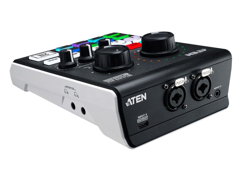 ATEN UC8000 Podcast AI Audio Mixer | MicLIVE 6CH Black - Image 3