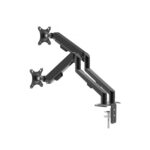 Delight Dupla LCD tartókonzol - karos, teleszkópos - asztallapra rögzíthető - Image 3