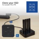ACT AC1502 M.2 NVMe/PCIe dual SSD Docking Clone Station USB-C 3.2 Gen2 Black - Image 4