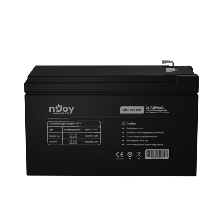 Njoy 12V/7Ah szünetmentes akkumulátor 1db/csomag - Image 2