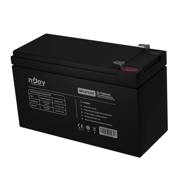 Njoy 12V/7Ah szünetmentes akkumulátor 1db/csomag - Image 4