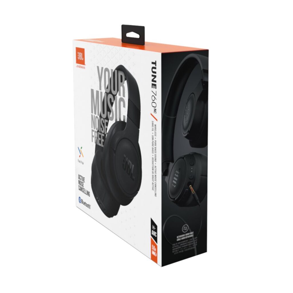 JBL Tune 760NC Bluetooth aktív zajszűrős fekete fejhallgató - Image 7