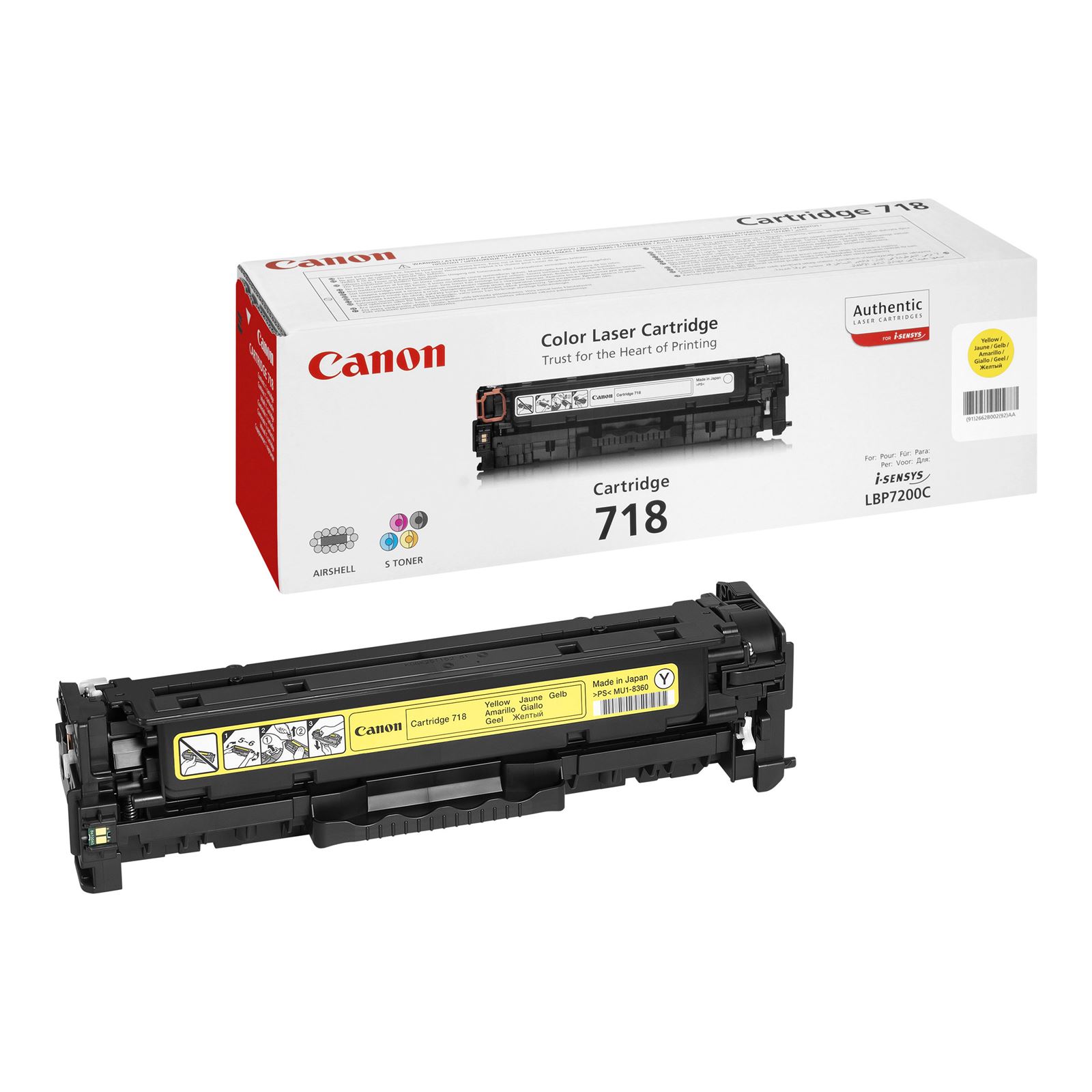 Canon CRG 718 Yellow toner - Image 1
