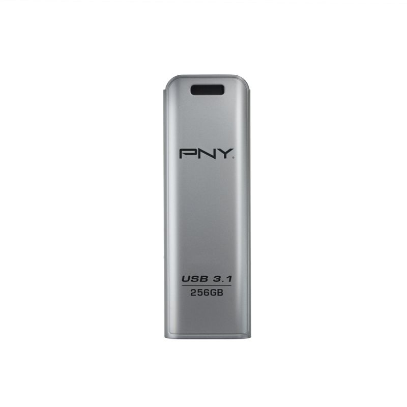 PNY 256GB Elite Steel Flash Drive USB3.1 Silver - Image 2