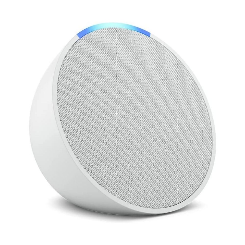 Amazon Echo Pop Full sound compact Bluetooth smart speaker with Alexa Glacier White - Image 1