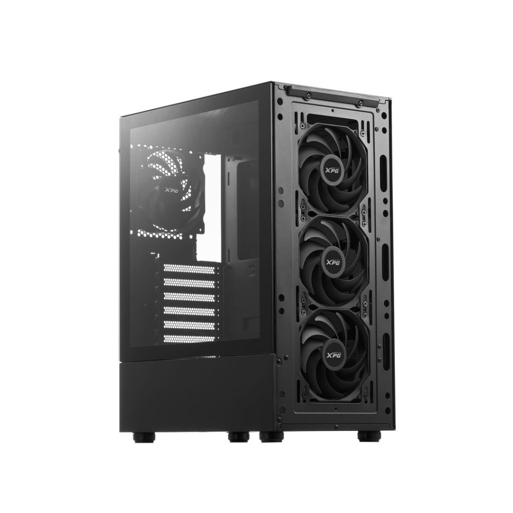 A-Data XPG Valor Mesh Compact Mid-Tower Chassis Tempered Glass Black - Image 4