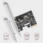 AXAGON PCES-SJ2 PCIe vezérlő 2x SATA 6G - Image 3
