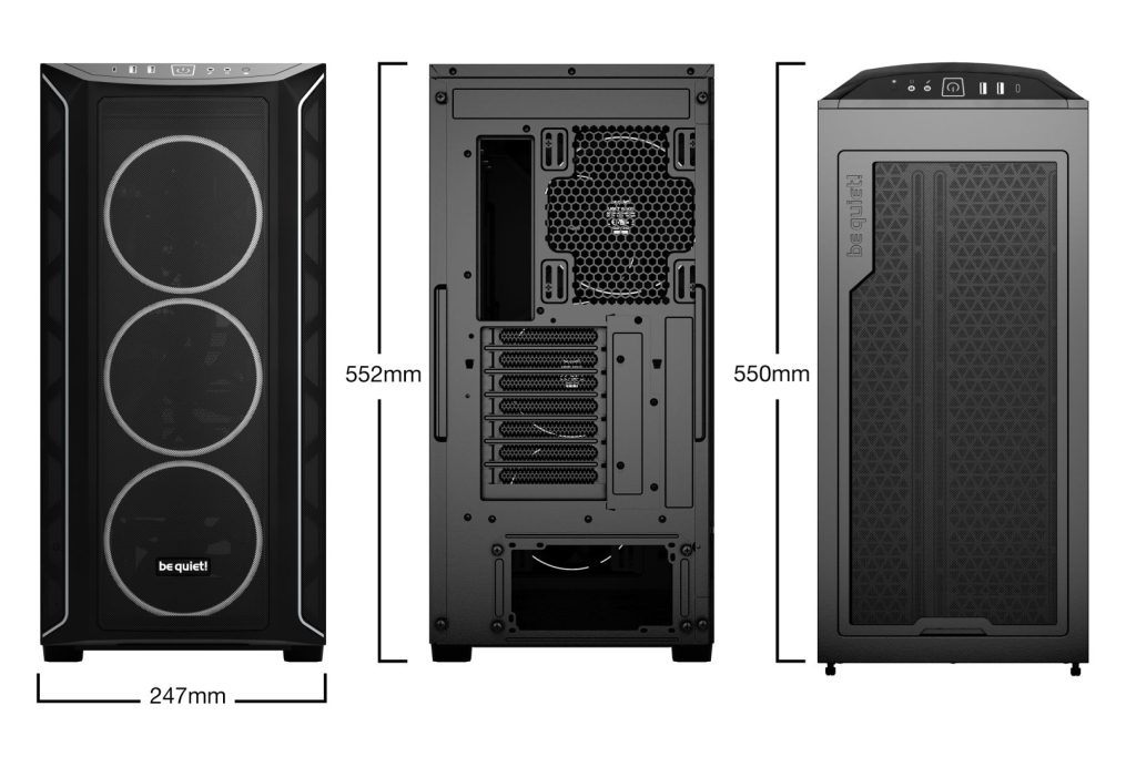 Be quiet! Shadow Base 800 FX Tempered Glass Black - Image 2