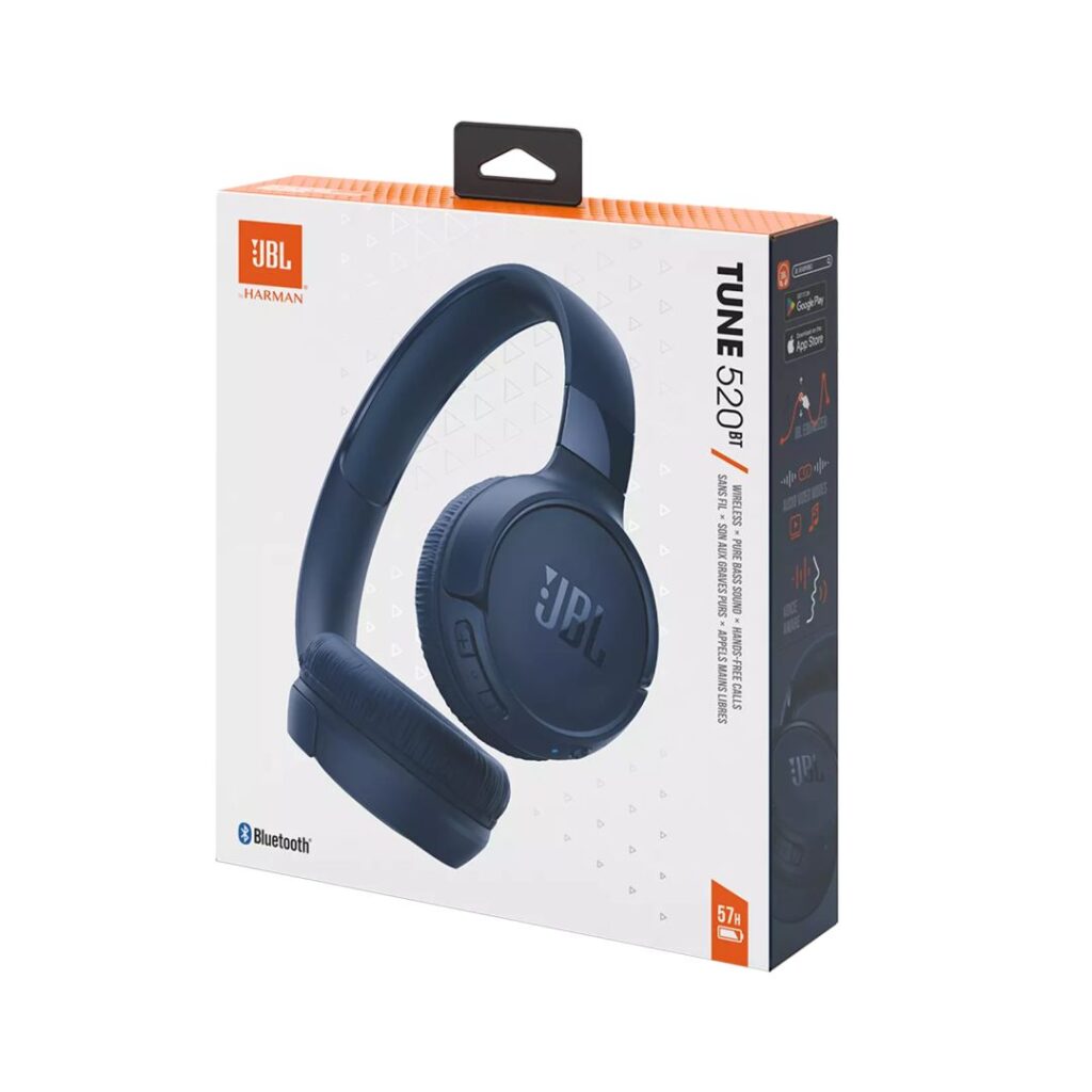 JBL Tune 520BT Wireless Bluetooth Headset Blue - Image 10