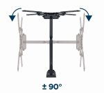 Gembird WM-55ST-01 Premium full-motion TV wall mount 32”-55” Black - Image 3