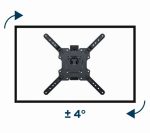 Gembird WM-55ST-01 Premium full-motion TV wall mount 32”-55” Black - Image 5