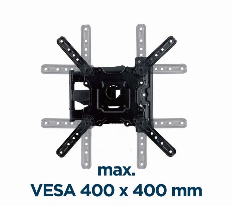 gembird-wm-55st-01-premium-full-motion-tv-wall-mount-32-55-black_6.jpg Gembird WM-55ST-01 Premium full-motion TV wall mount 32”-55” Black - Image 6