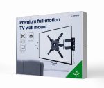 Gembird WM-55ST-01 Premium full-motion TV wall mount 32”-55” Black - Image 7