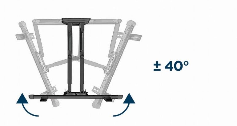 Gembird WM-58ST-01 Premium full-motion TV wall mount 32”-58” Black - Image 8