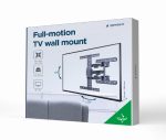 Gembird WM-65ST-01 Full-motion TV wall mount 32”-65” Black - Image 3