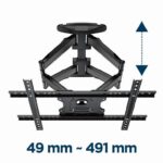 Gembird WM-75ST-01 Full-motion TV wall mount 32”-75” Black - Image 4