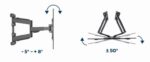 Gembird WM-75ST-02 Full-motion TV wall mount 32”-75” Black - Image 5