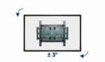 Gembird WM-80ST-01 Full-motion TV wall mount 40”-80” Black - Image 5