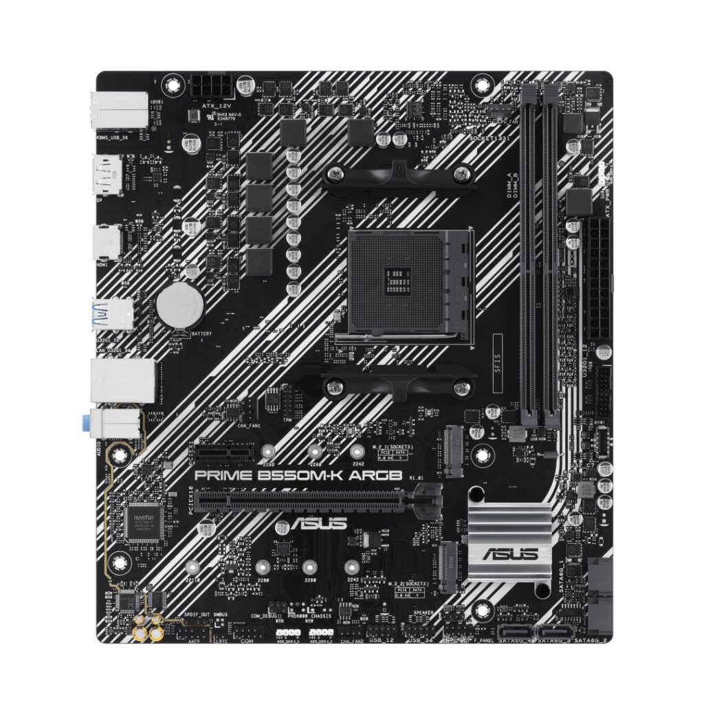 ASUS PRIME B550M-K ARGB AMD B550 SocketAM4 mATX alaplap - Image 4