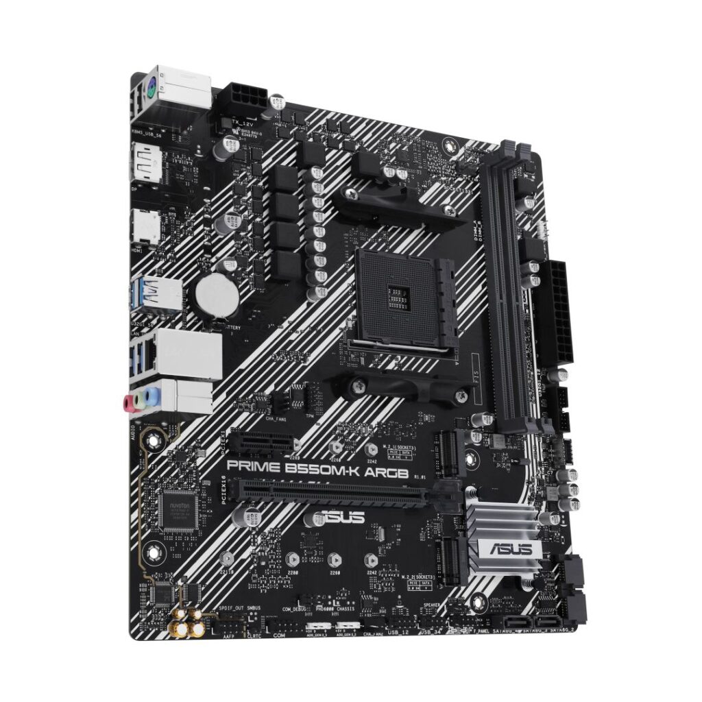 ASUS PRIME B550M-K ARGB AMD B550 SocketAM4 mATX alaplap - Image 6