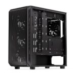 Endorfy Számítógépház - Arx 700 Air (ATX /micro ATX/ITX, 1xUSB-C, 2xUSB3.0, 5x12cm ventilátor, ablakos, fekete) - Image 6