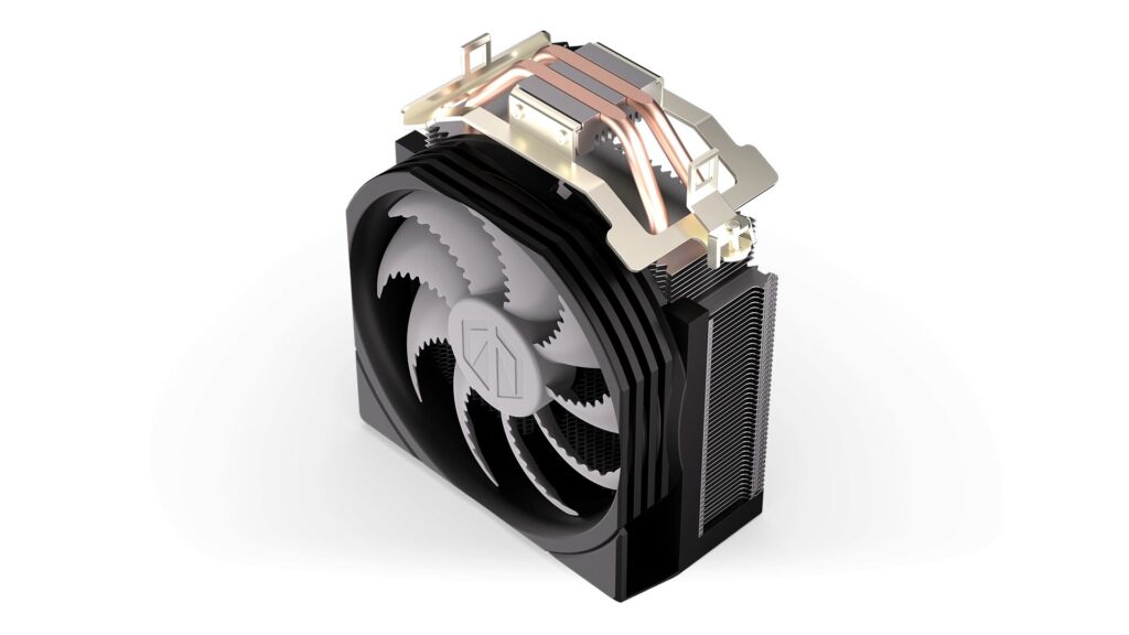 Endorfy CPU Cooler - Spartan 5 ARGB (12 cm, 4 pin, 2x heatpipe, PWM, TDP 160W, fekete) - Image 18