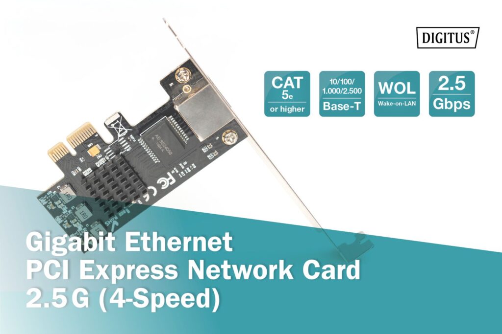 Digitus Ethernet PCI Express Network Card 2.5G (4-Speed) - Image 10