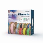 Gembird 3DP-PLA-SK-01-BG PLA Silk Rainbow Blue/green 1,75mm 1kg - Image 3