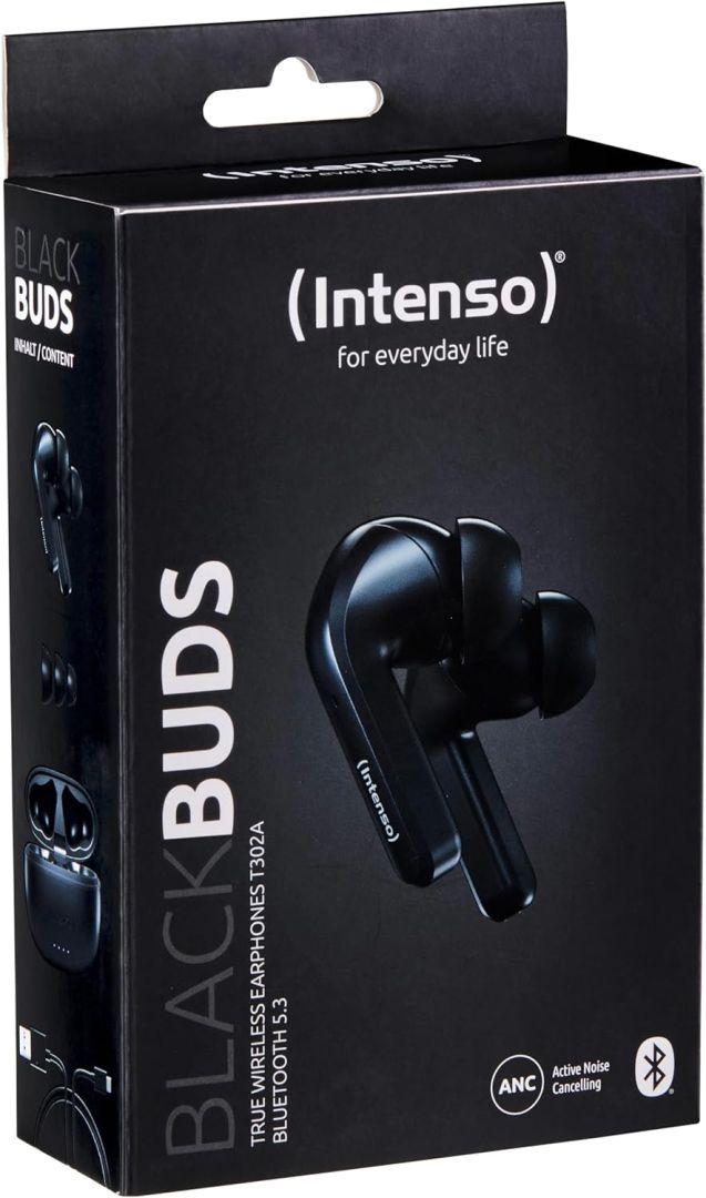 Intenso Buds T300A ANC Bluetooth Headset Black - Image 8