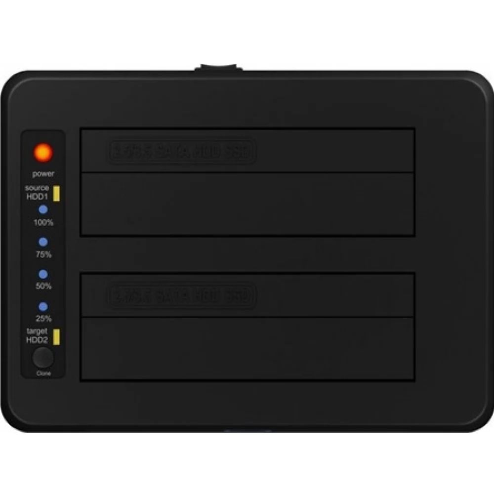 Raidsonic ICY BOX IB-1232CL-U3 2-bay Docking and CloneStation Black - Image 3