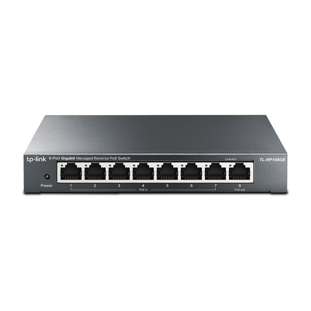 tp-link-tl-rp108ge-8-port-gigabit-managed-poe-reverse-switch_1.jpg TP-Link TL-RP108GE 8-Port Gigabit Managed PoE Reverse Switch - Image 1