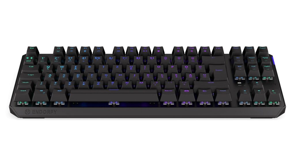 Endorfy Wireless Billentyűzet - Thock TKL (RGB Kailh Red Switch, mechanikus, 87 gomb, HU, fekete) - Image 4