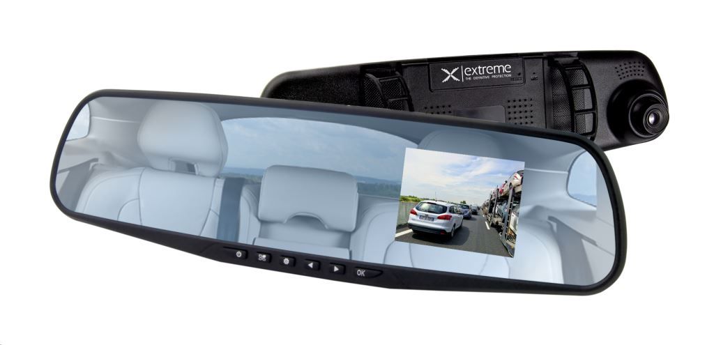 Esperanza XDR103 Extreme Mirror Dash Cam Black - Image 1