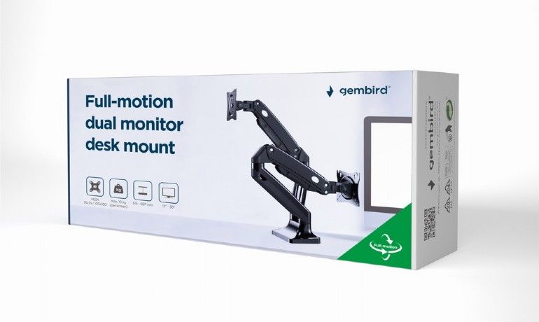 gembird-ma-da2-03-full-motion-desk-2-display-mounting-arm-17-35-black_6.jpg Gembird MA-DA2-03 Full-motion desk 2-display mounting arm 17”-35” Black - Image 6