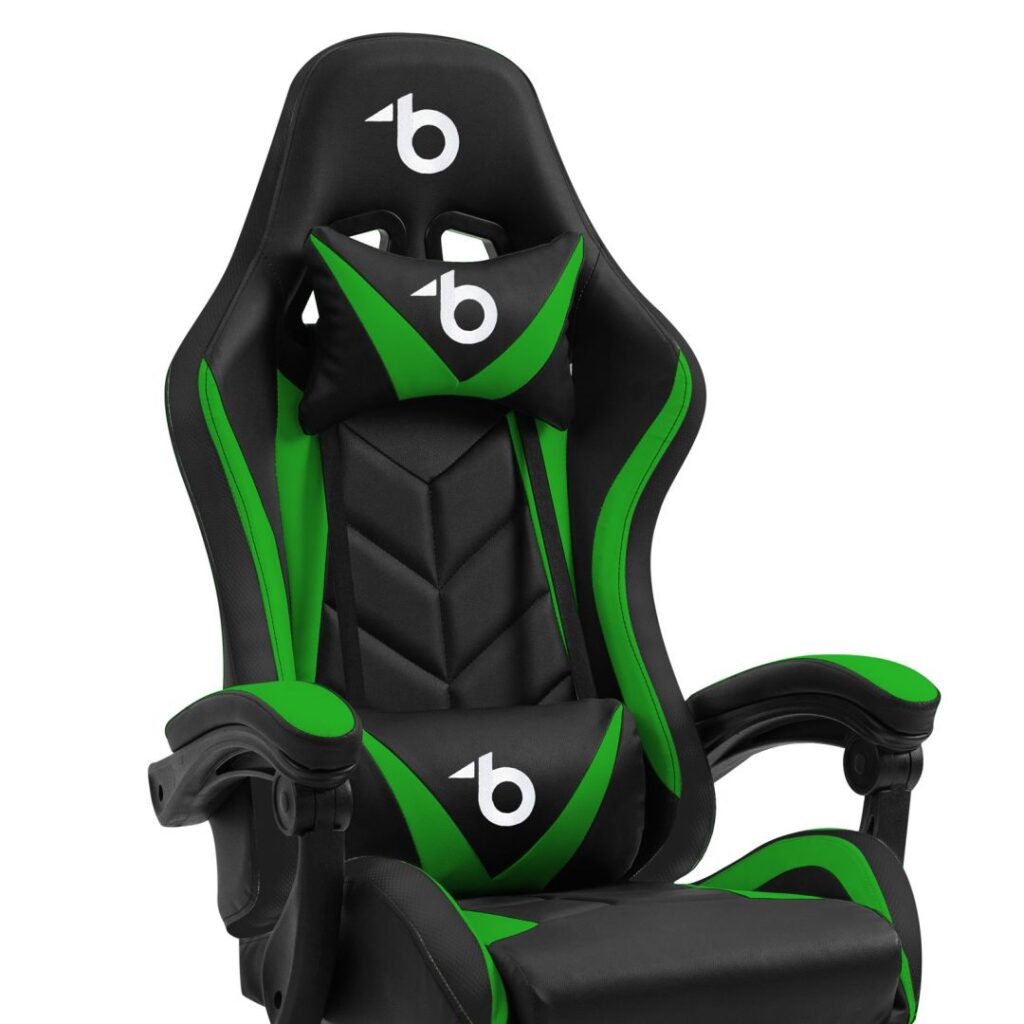 Delight BMD1115GR Gaming Chair Black/Green - Image 2