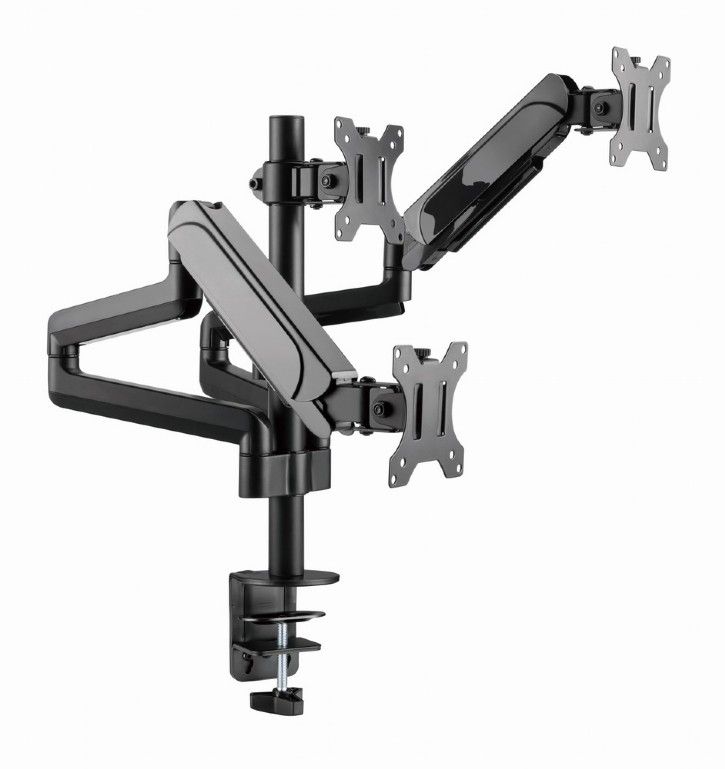 gembird-ma-da3-01-desk-mounted-adjustable-mounting-arm-for-3-monitors-full-motion-17-27-black_1.jpg Gembird MA-DA3-01 Desk mounted adjustable mounting arm for 3 monitors full-motion 17"-27" Black - Image 1