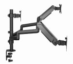 Gembird MA-DA3-01 Desk mounted adjustable mounting arm for 3 monitors full-motion 17"-27" Black - Image 2